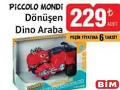 PİCCOLO MONDİ DÖNÜŞEN DİNO ARABA